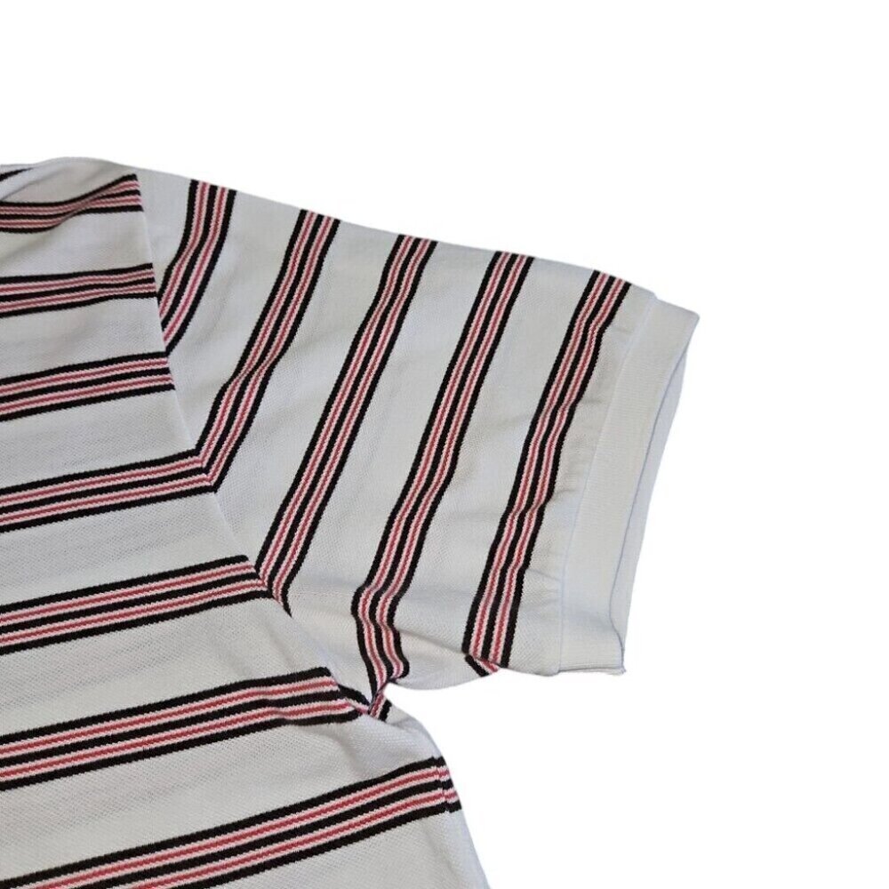 Chaps Men's White Striped Polo Size XL - Picture 7 of 7